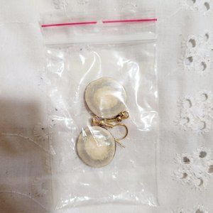 Antler earring slices